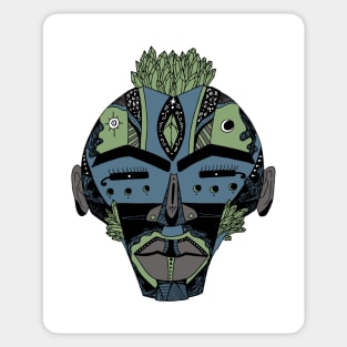 Mellow Cool African Mask 4 Sticker